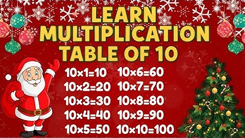 Learn Multiplication Table of 10 | Multiplication Songs for kids | Little Wanderers Entertainment