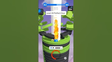 Stack Ball 🔥 Level 43 Perfect Clear in One Go 😱 | Insane Speed Run! #gaming #stackball #games
