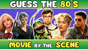 Guess the "80s MOVIES BY THE SCENE" QUIZ! 🎬 (PART 2) | CHALLENGE/ TRIVIA