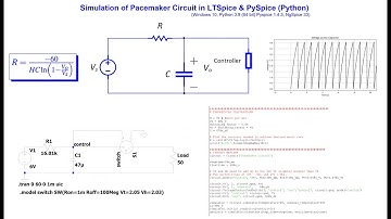 How to simulate a pacemaker circuit in LTSPICE and PYSPICE