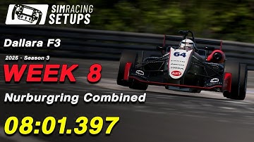 08:01.397 - Dallara F3 - Nurburgring Combined + SETUP (2025S3 W8)