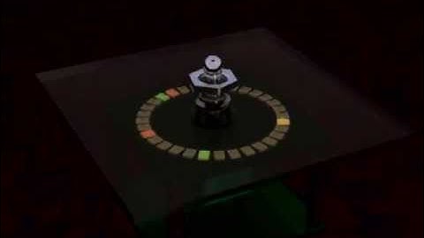 animation of a rotary encoder with a multi colour led display