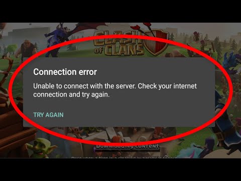 Fix Clash Of Clans || Unable To Connect With The Server || Check Your Internet Connection Error