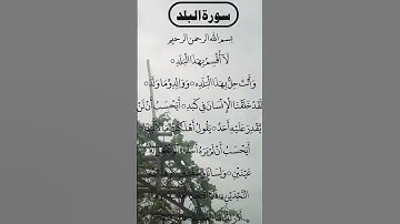 SURAH AL BALAD MOST BEAUTIFUL VOICE سورة البلد #egzonibrahimi #surahalbalad #albalad #surahbalad