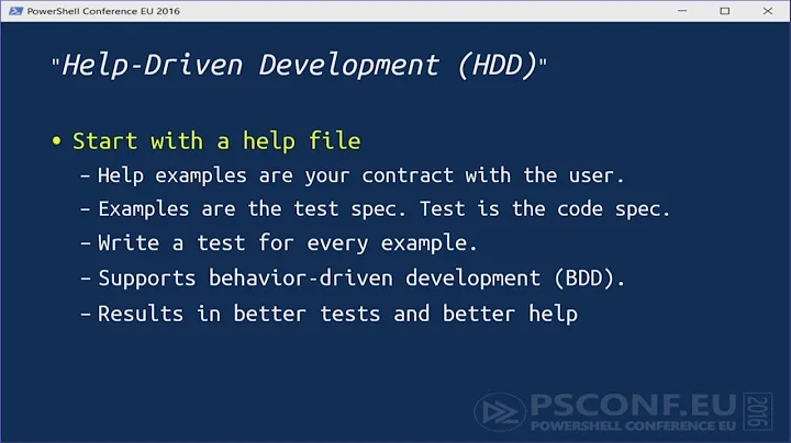 Test-Driven Development with Pester (June Blender)