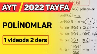 POLİNOMLAR #AYT2021