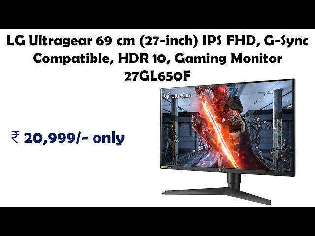 LG Monitor Gamer UltraGear 27” Full HD IPS compatible con G-Sync -  27GN750-B