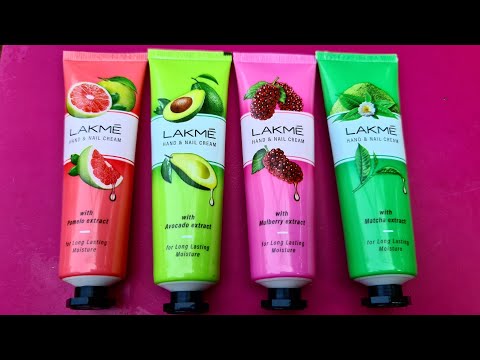 LAKME HAND & NAIL CREAM REVIEW | POMELO | AVOCADO | MULBERRY | MATCHA | RARA | NEW Launch | LAKME