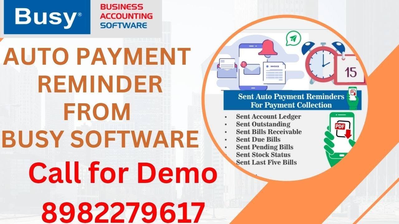 Payment Reminder From BUSY Accounting Software | Am sender |Auto ...