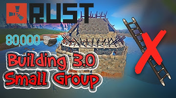 New Rust Building 3.0! Small Group Base Design l Anti-Laddering/Hard to Raid (80,000 Stone)