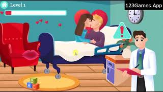 Hospital Kissing Gameplay & Walkthrough | Free at 123Games.App screenshot 2