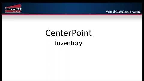 How to Set Up Sales Items in CenterPoint