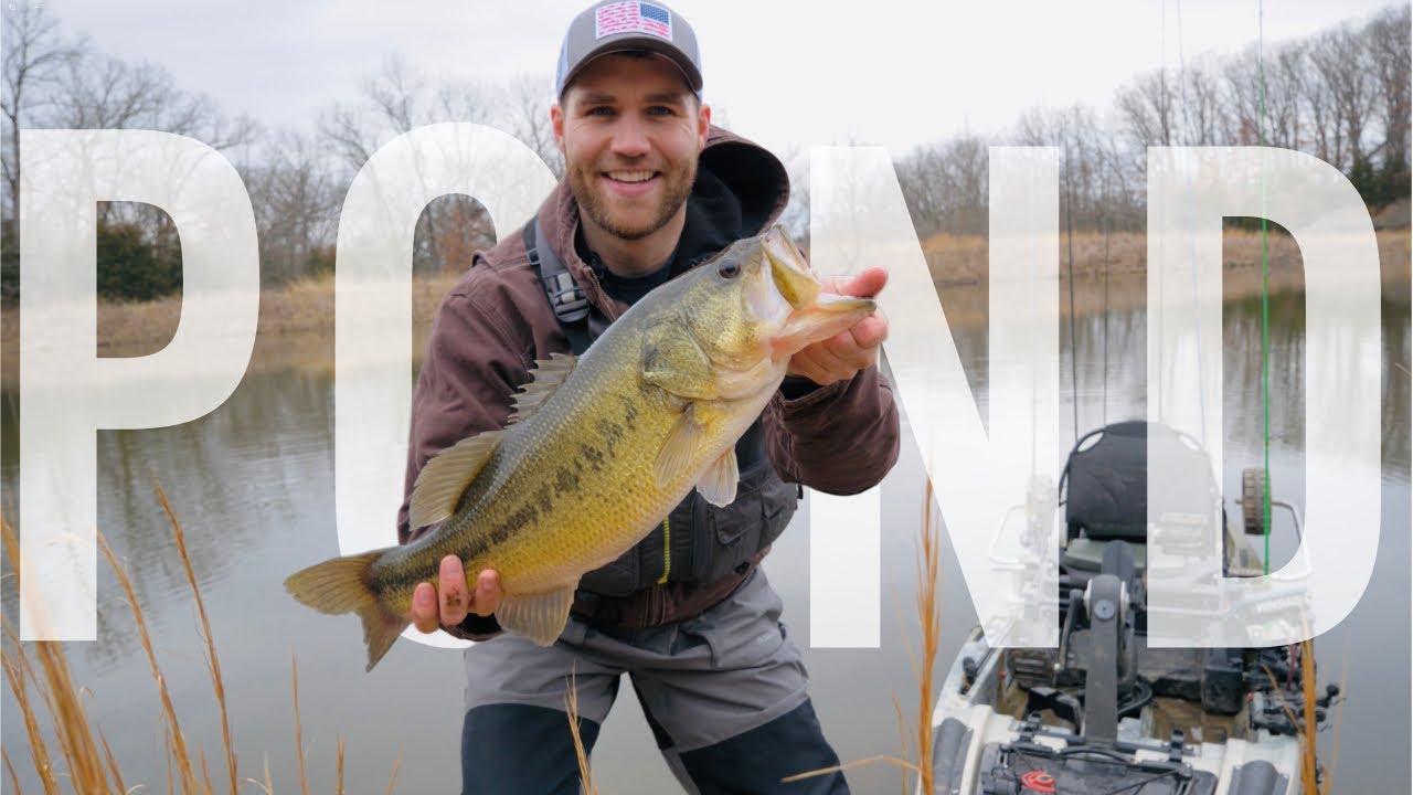 Pond GIANT!! | Winter Pond Fishing