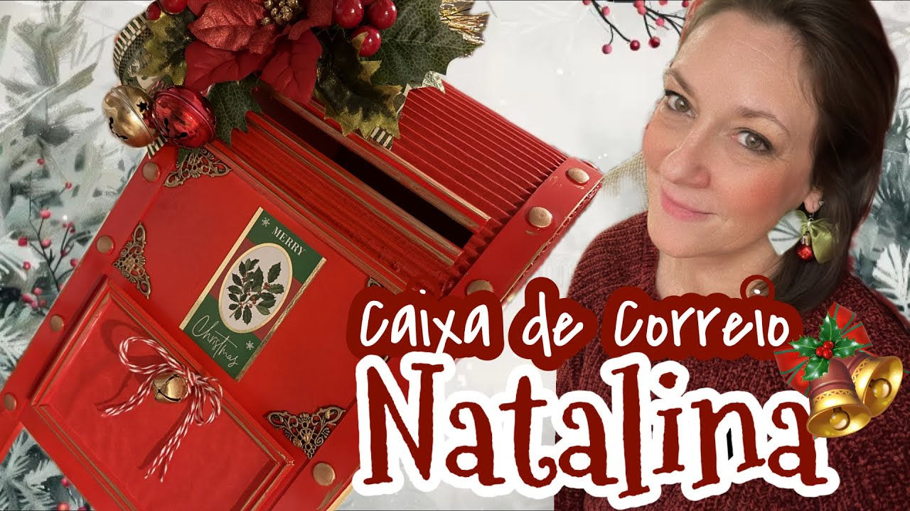 FAÇA UMA CAIXA DE CORREIO VINTAGE NATALINA! 