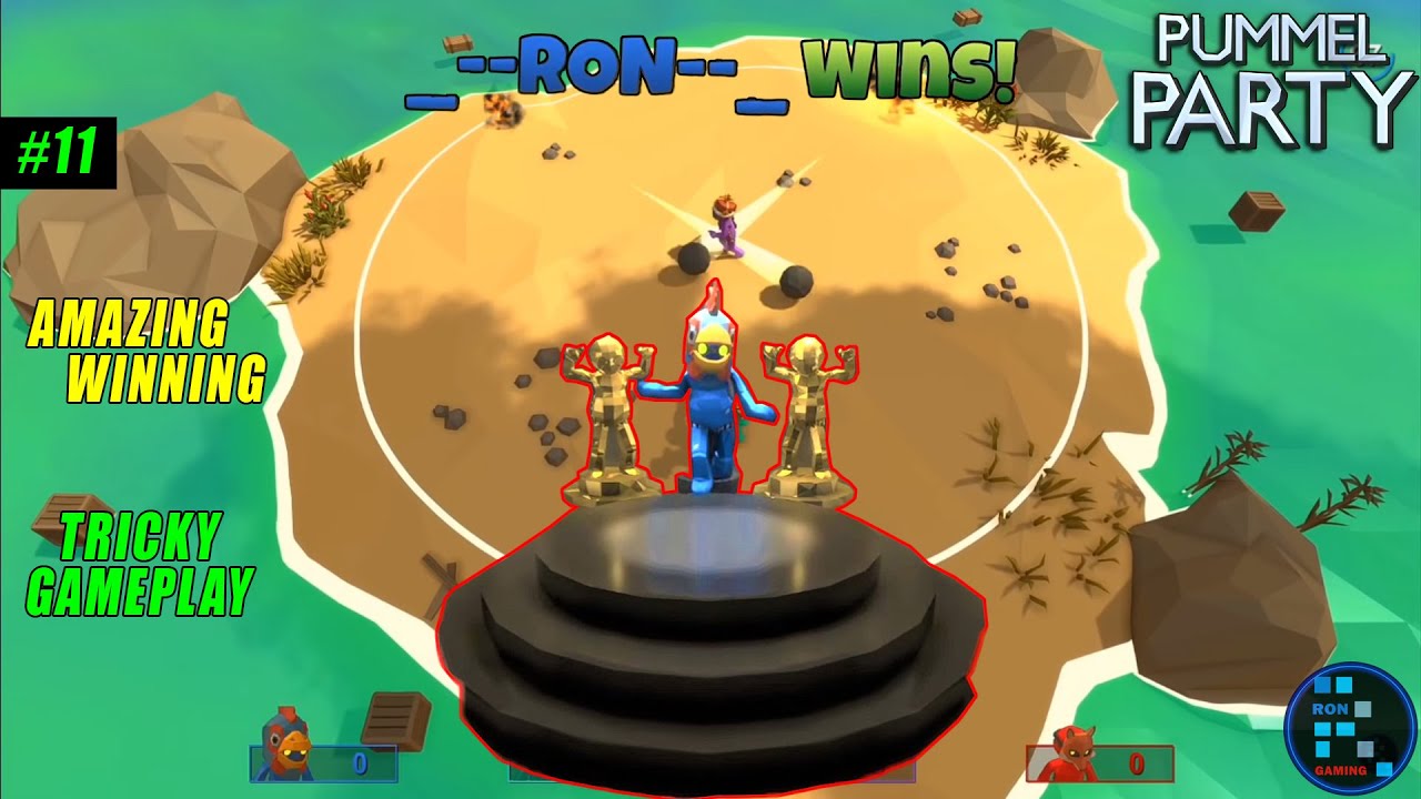 PUMMEL PARTY | RON Tricked EMMA And JERRY To WIN The Game