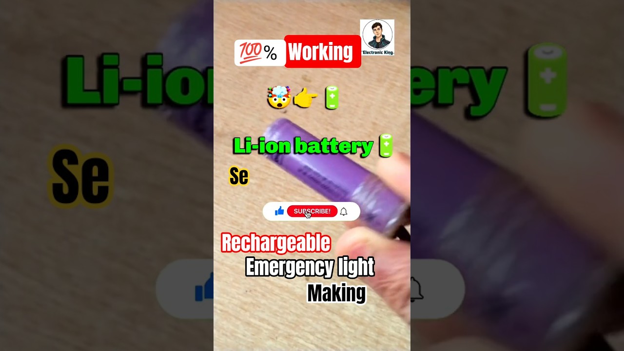 How to make rechargeable emergency light💡