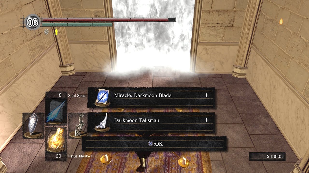 Dark Souls Darkmoon Talisman , Miracle Darkmoon Blade (Souvenir of