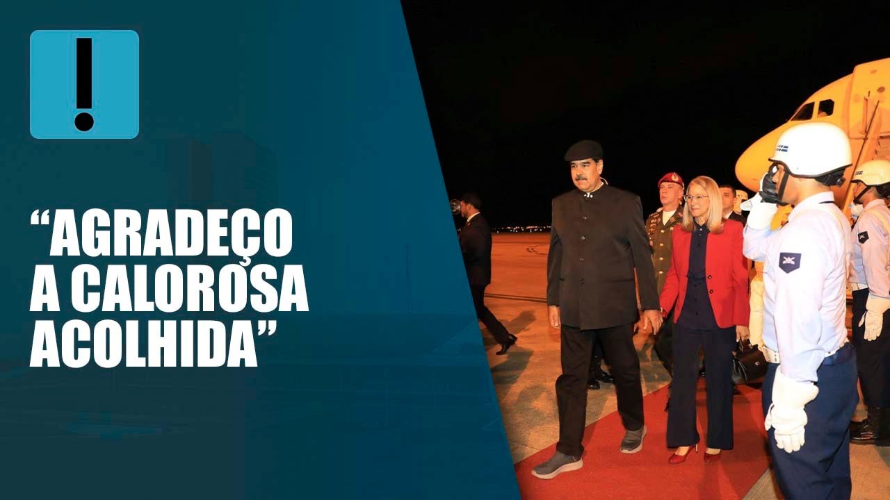 Ditador Nicolás Maduro chega a Brasília para se reunir como Lula