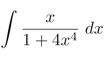 Integral of x/(1+4x^4) (substitution)