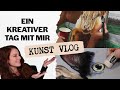 Kunst Vlog ✨🎨 - Ein kreativer Arbeitstag in meinem Leben - Zeichnen, Bilder versiegeln und mehr...