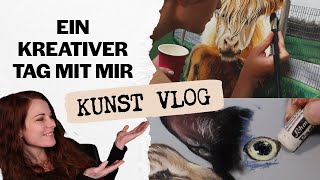 Kunst Vlog ✨🎨 - Ein kreativer Arbeitstag in meinem Leben - Zeichnen, Bilder versiegeln und mehr...