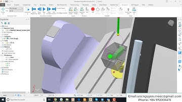PowerMill 2019 Tutorial 4 | 5 Axis Port Machining Simulation G-Code with Vericut