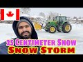 Winter SNOW STORM in Toronto Canada || Snow on Roads Everything Blocked 🥶 || -20 Degree Temperature