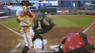 Dingers, Chin Music, 100 mph HEAT, Truist Umpire Cam has it all