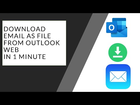 Download email from outlook web as file in less than 1 minute| Latest 2021