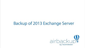 airbackup - Backup your 2013 Exchange Server