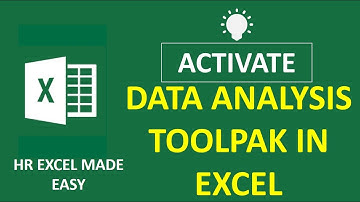 How to Activate & Enable the Data Analysis Toolpak (Excel 2016, Windows)