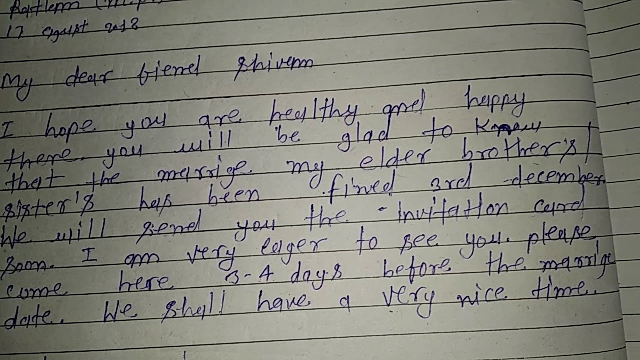 Letter Brother sister Marrige by Sl Teach YouTube