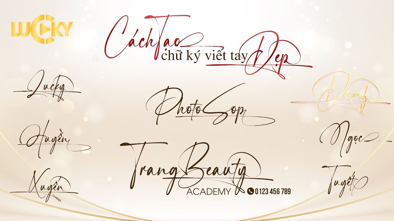 Hướng dẫn cách viết, tạo chữ ký viết tay dễ, đẹp và dùng bộ fonts Việt ...