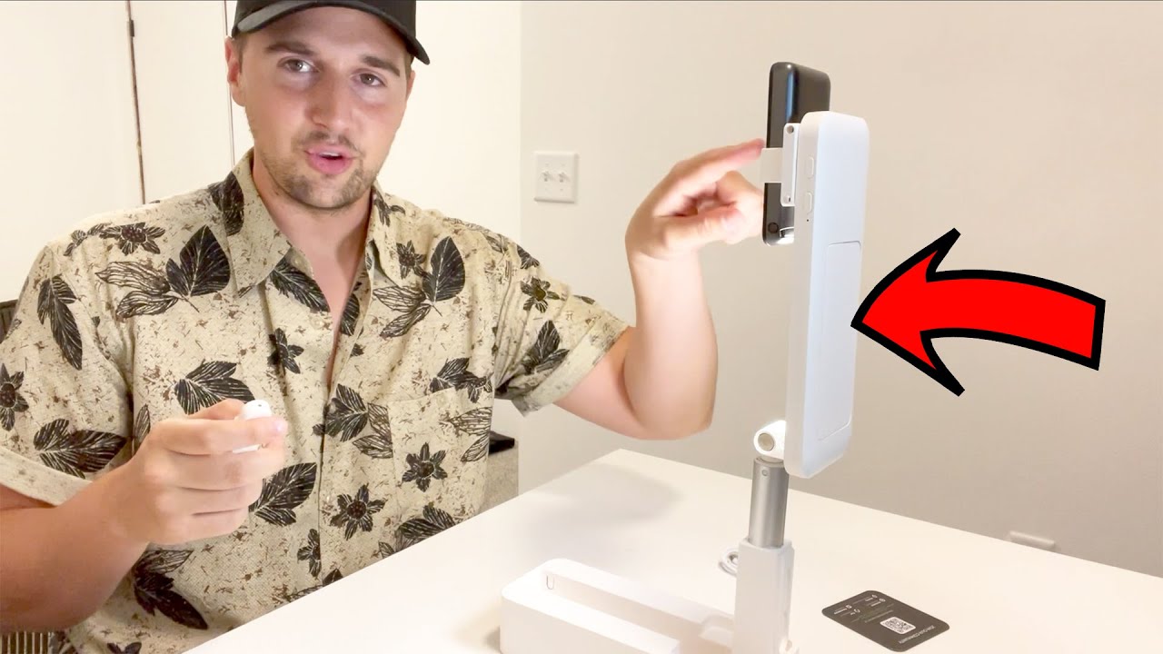 Viozon Extendable Selfie Phone Stand, Overhead Mount, Rechargeable