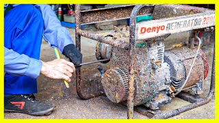 How Vietnamese People Restore And Repair Generator DenYo 1,7Kw Very Rusty