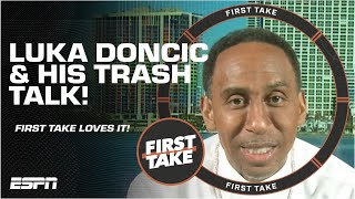 Stephen A. & Kendrick Perkins ABSOLUTELY LOVE Luka Doncic’s trash talk! 🔥 | First Take