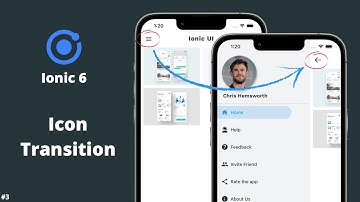 How to implement Side Menu Hamburger Icon Animation | Ionic | HTML, CSS