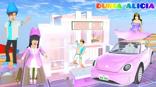 Yuta Mio 24 Jam Kumpul Mobil Serba Warna Pink Di Rumah Sakura 💖Jadi Barbie Dan Ken😱 | Sakura School