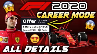 F1 2020 career mode - talking all the details you need to know! salary
negotiations, buying driver perks, no f2 story but full season & more!
●►f1 st...