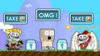 Dropping DLS to FAMOUS WORLDS ft. ChubbyQt ( GONE WRONG !!! ) | Growtopia