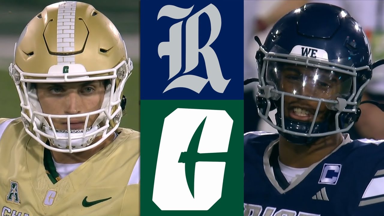 Лучшие моменты студенческого футбольного матча Райс — Шарлотт, полная игра 2025 года