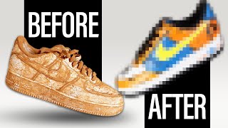 Cleaning And Customizing The DIRTIEST Air Force 1’s Ever!