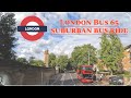 [4k] London suburban bus tour 🇬🇧 London bus 65 ride | Double decker | Kingston - Richmond - Kew