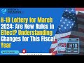 H-1B Lottery for March 2024: Are New Rules in Effect? Understanding Changes for This Fiscal Year