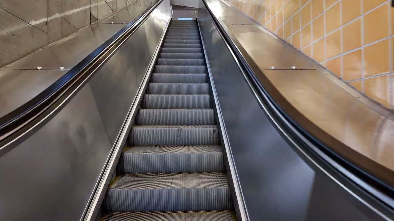 Sweden, Stockholm, Telefonplan Subway Station, 1X escalator, 1X elevator