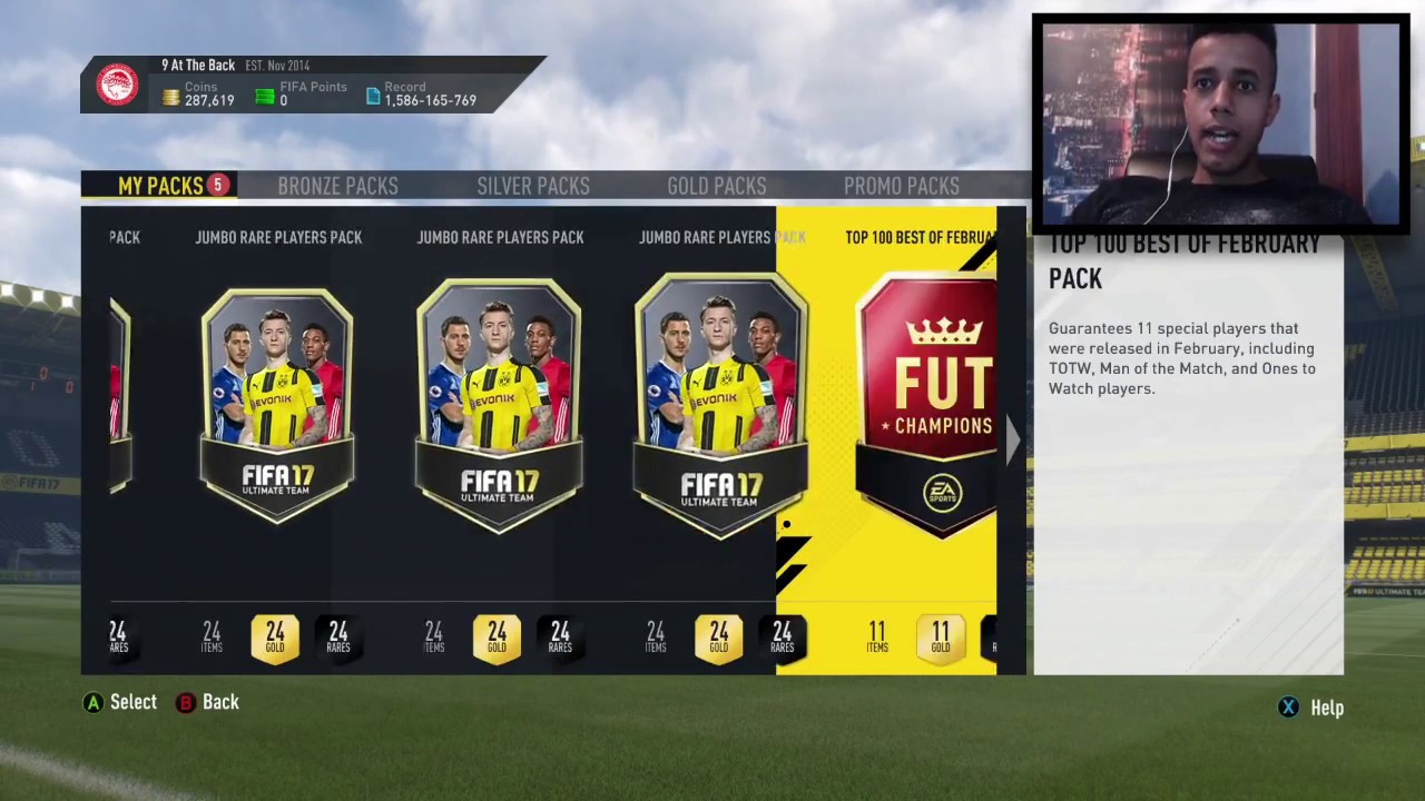 *WALKOUT* TOP 100 BEST OF FEBRUARY PACK: FIFA 17