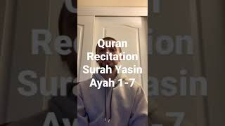 Quran Recitation Of Surah Yasin Ayah 17