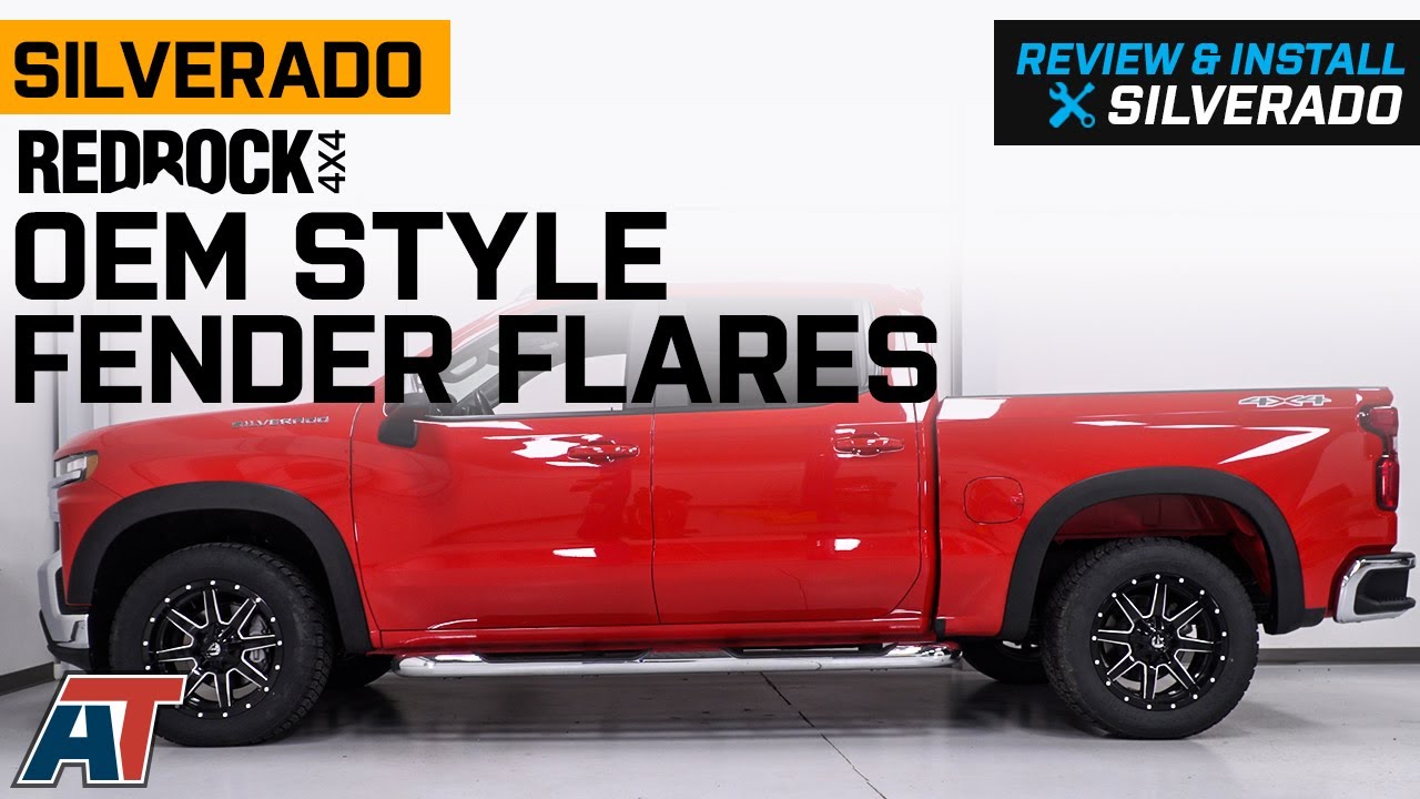 2019-2021 Silverado 1500 RedRock 4x4 Pocket Style Fender Flares