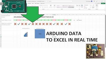 Excel DataStreamer with Arduino more than 10 digital and analog inputs visualized.