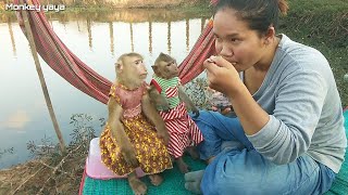 Yayar Attention On Mom Feeding On Holiday